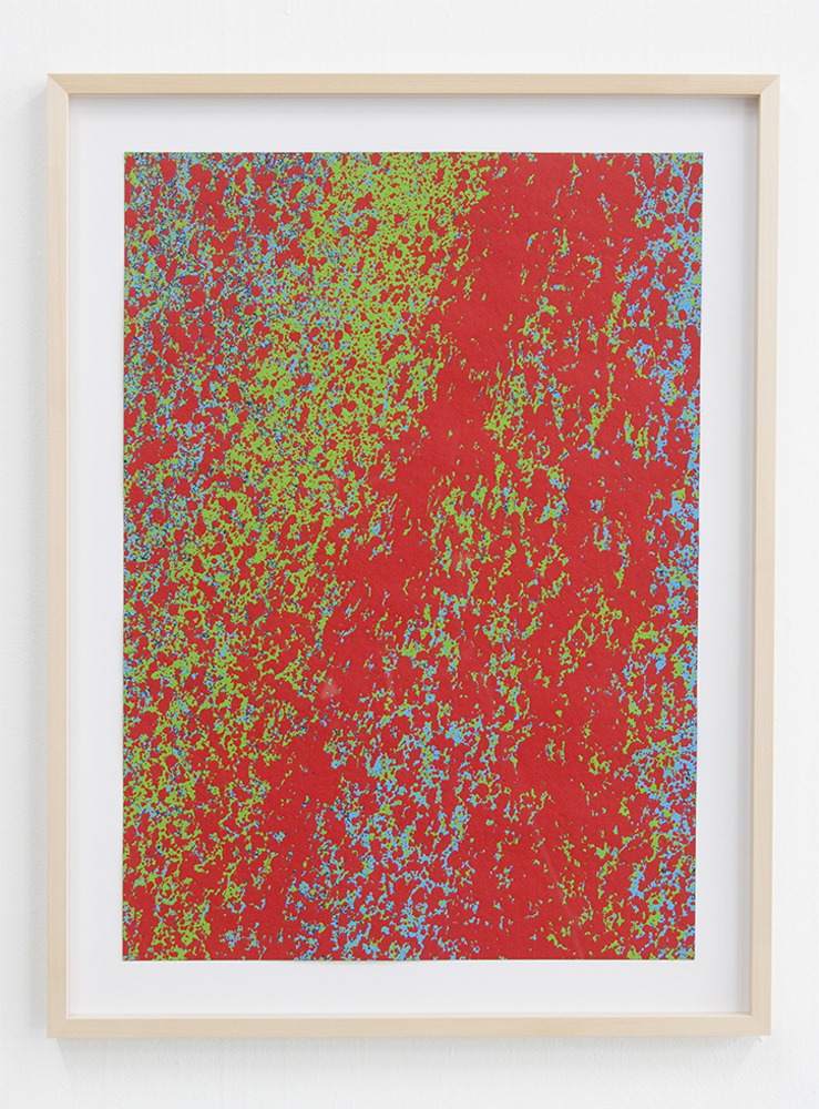 Spatter Piece #1, 2019. 62,5 x 82,5 cm (in frame)