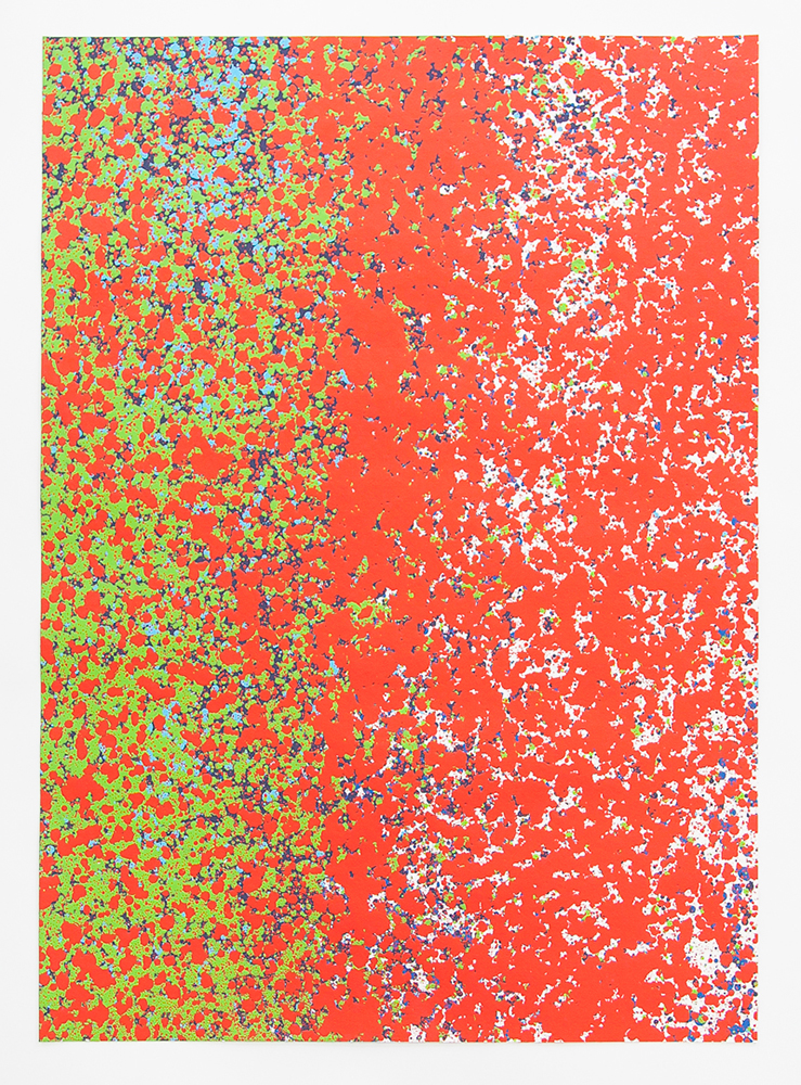 Spatter Piece #11, 2019. 50 x 70 cm