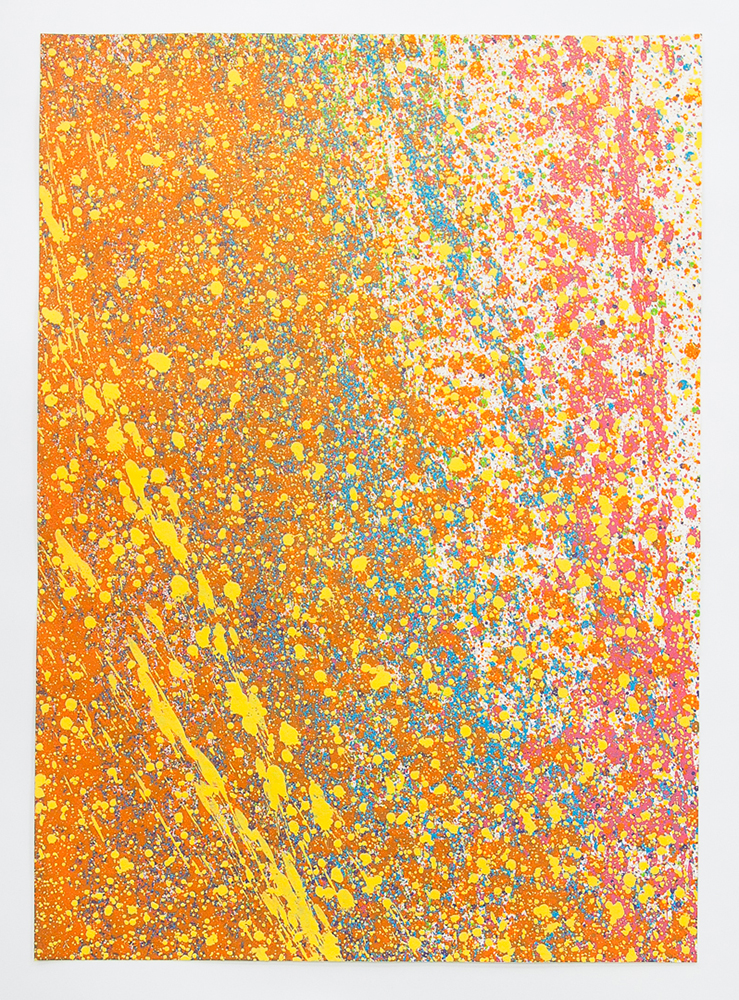 Spatter Piece #6, 2019. 50 x 70 cm