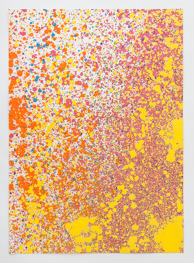 Spatter Piece #8, 2019. 50 x 70 cm